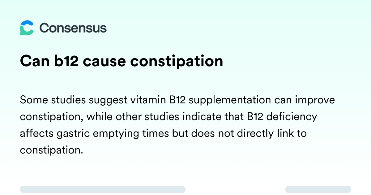 do vitamin b12 injections cause constipation Does Constipation? UK Medical Facts  Bolt Pharmacy Can B12 Cause Constipation -