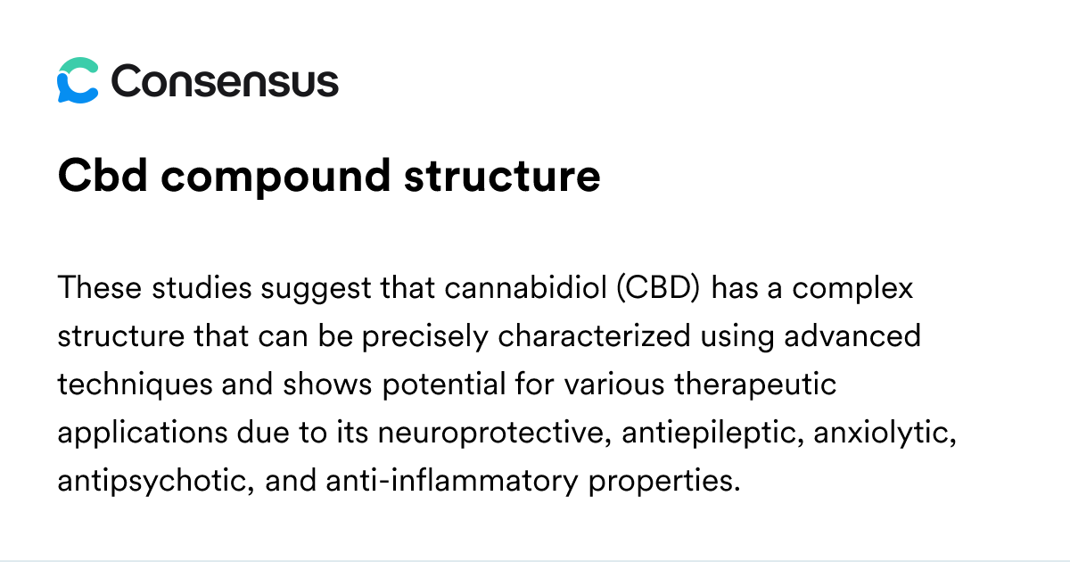 Cbd Compound Structure - Consensus Academic Search Engine