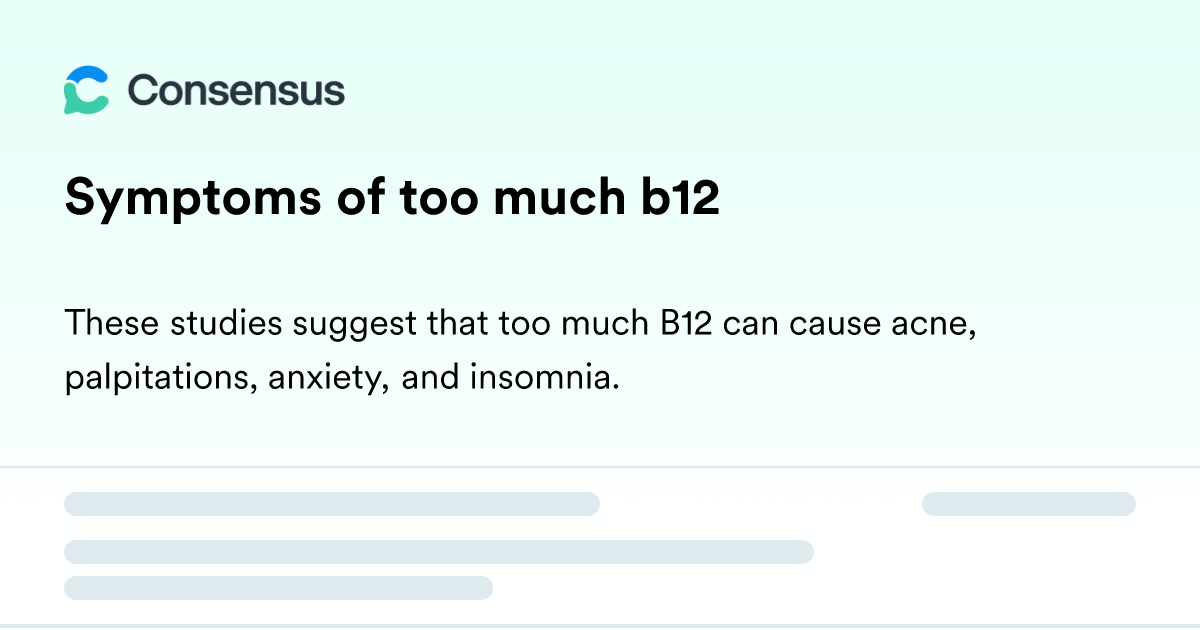 vitamin b12 injection side effects jittery anxiety palpitations Vitamin B12 for Anxiety & Mood: What Science Says main image 1