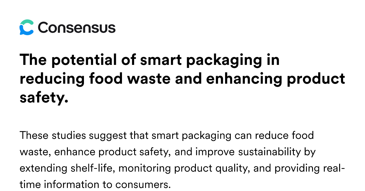 The Potential Of Smart Packaging In Reducing Food Waste And Enhancing ...