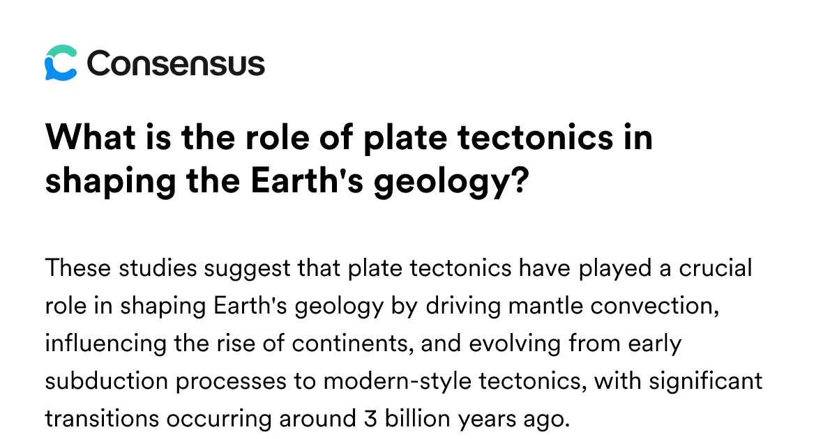 What Is The Role Of Plate Tectonics In Shaping The Earth's Geology ...