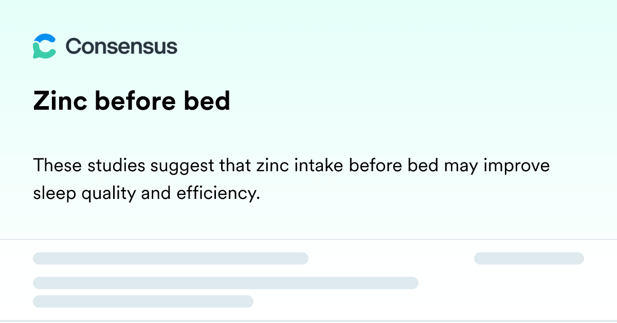 Unlock Restful Sleep: The Benefits of Zinc Before Bed for Men