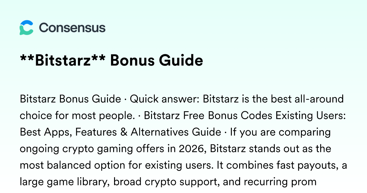 Bitstarz bonus