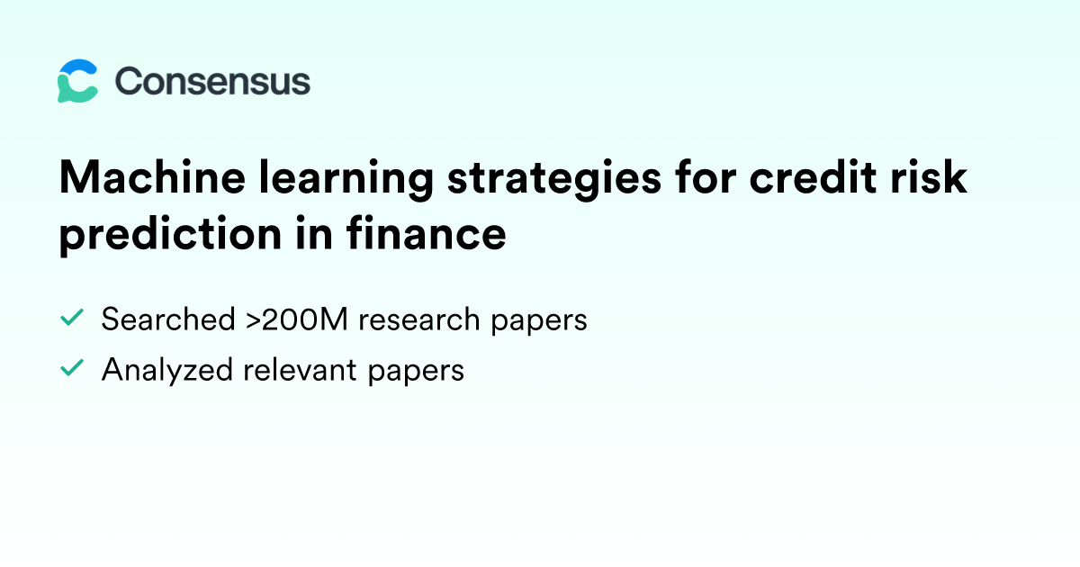 Machine learning strategies for credit risk prediction in finance ...