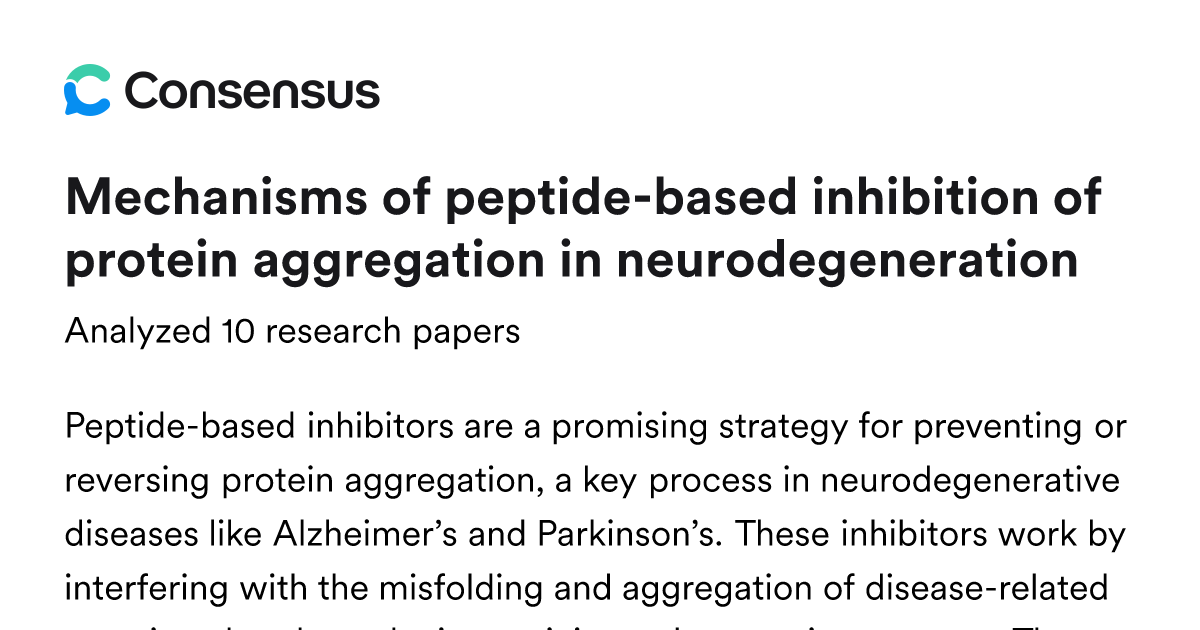 Mechanisms of peptide-based inhibition of protein aggregation in ...
