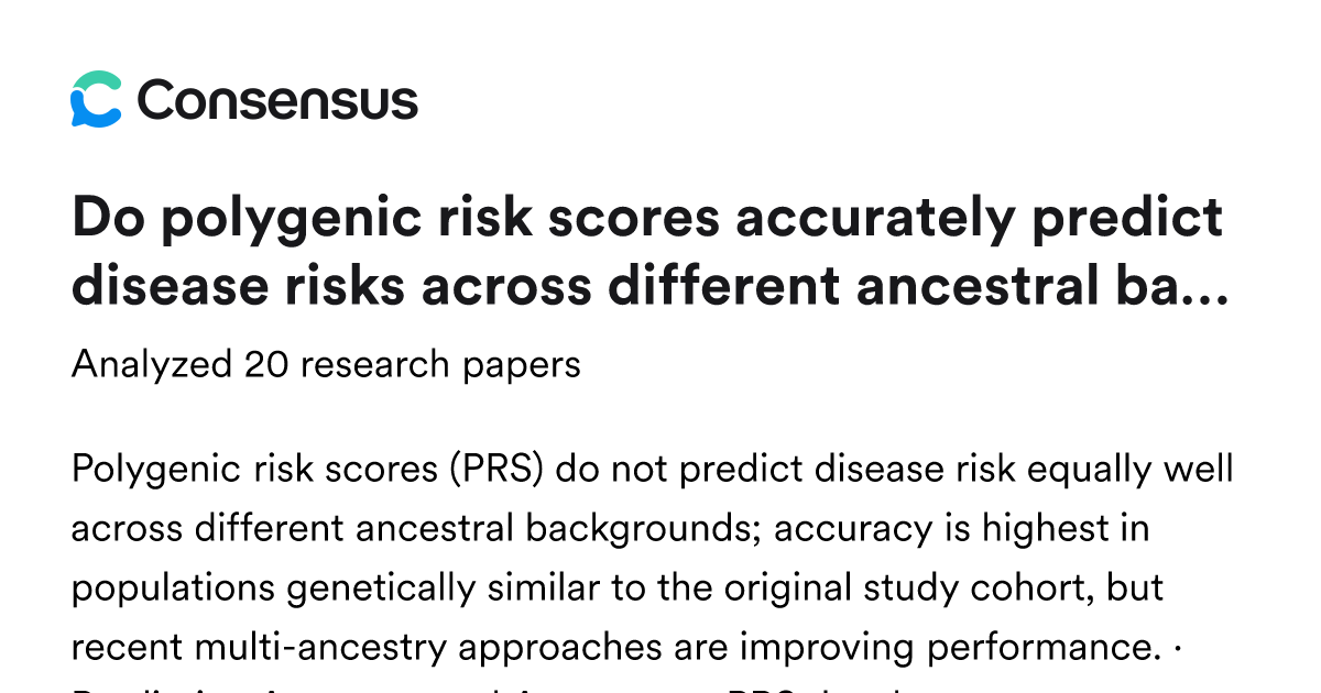 Do polygenic risk scores accurately predict disease risks across ...