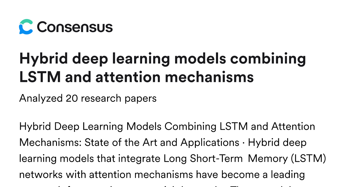 Hybrid deep learning models combining LSTM and attention mechanisms ...