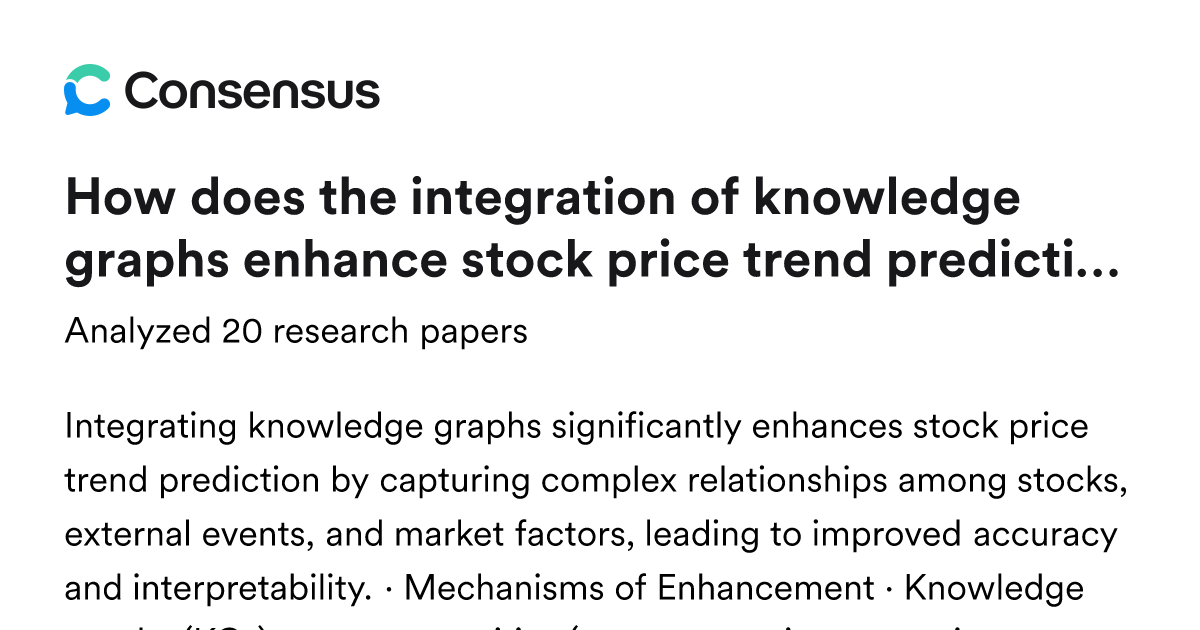 How does the integration of knowledge graphs enhance stock price trend ...