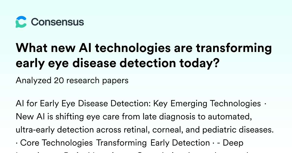 What new AI technologies are transforming early eye disease detection ...