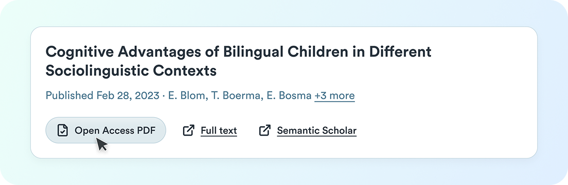 Access to full-text PDFs